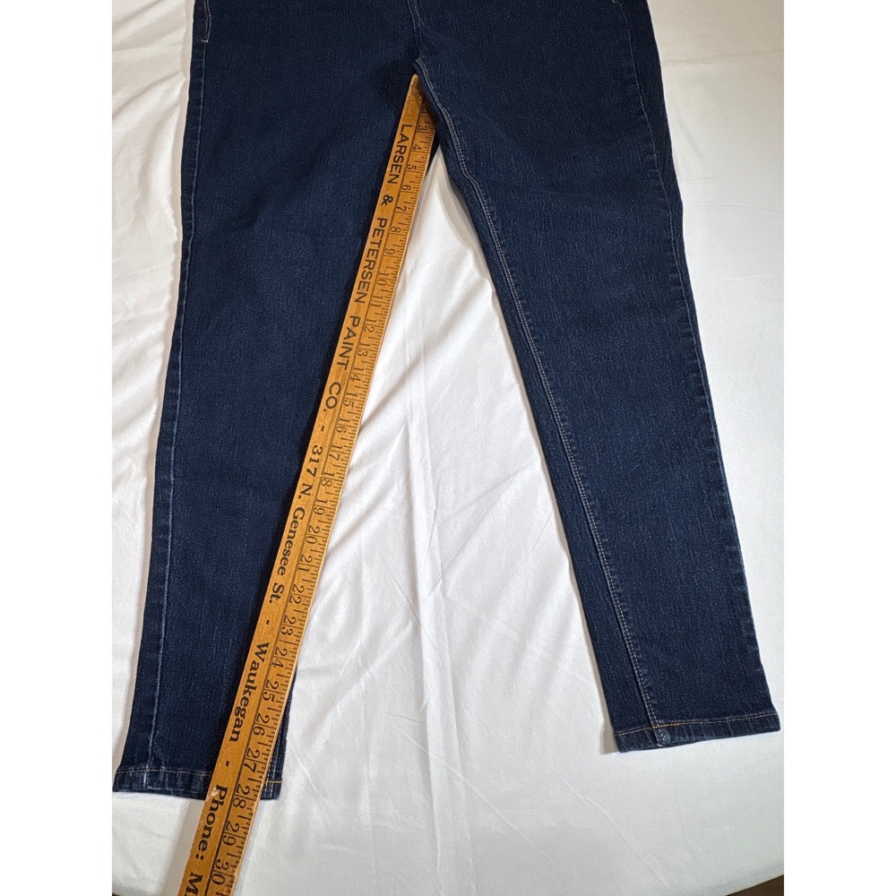 Hybrid & Company Womens Dark Wash Skinny Jeans Blue Denim Size 18 Stretch Slim